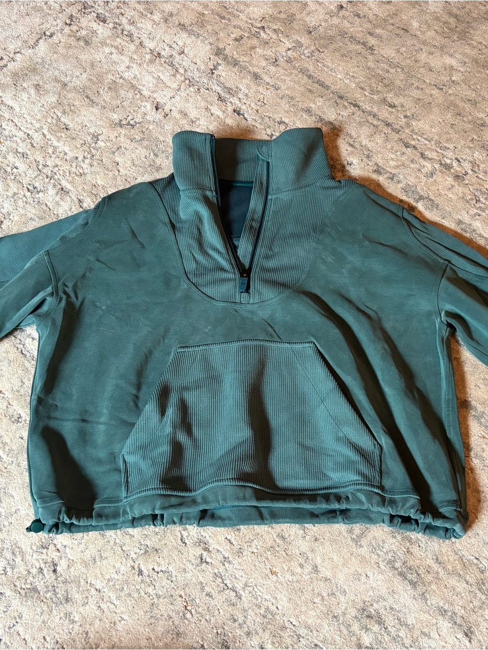 lululemon athletica Forest Green Half-Zip Turtleneck Pullover